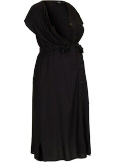 Платье для беременных/кормящих с планкой на пуговицах Bpc Bonprix Collection, черный