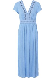Летнее платье макси с кружевом Bodyflirt, голубой