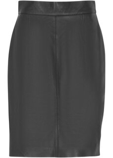 Кожаная юбка Bpc Selection Premium, черный