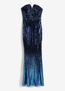 Платье макси с пайетками Bodyflirt Boutique, синий