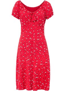 Платье из джерси с принтом Bodyflirt, красный