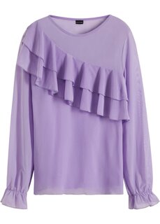 Рубашка с длинным рукавом Bodyflirt, фиолетовый