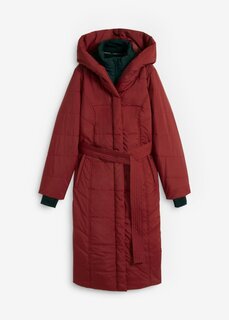 Уличное пальто 2-в-1 с поясом Bpc Bonprix Collection, красный