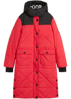 Уличное пальто с планкой на пуговицах сбоку Bpc Bonprix Collection, красный
