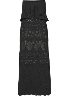 Трикотажное платье бандо Bodyflirt Boutique, черный