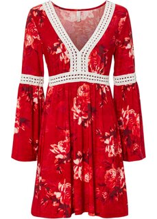 Платье со вставкой крючком Bodyflirt Boutique, красный