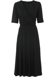 Трикотажное платье из экологически чистой вискозы Bodyflirt, черный