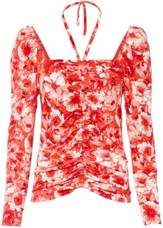 Рубашка с объемными рукавами Bodyflirt Boutique, красный