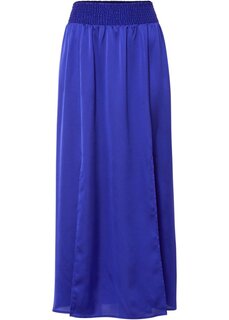Атласная юбка макси Bodyflirt, синий