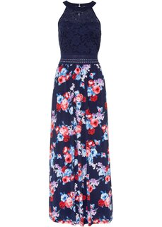 Платье макси с цветочным принтом Bodyflirt Boutique, синий