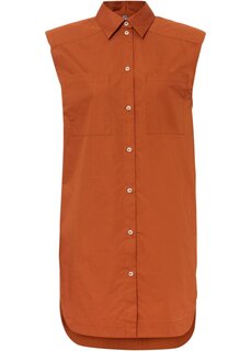 Длинная блузка с подплечниками Rainbow, оранжевый