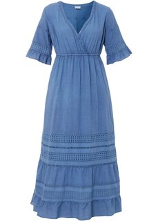 Платье с кружевными вставками Bodyflirt, синий