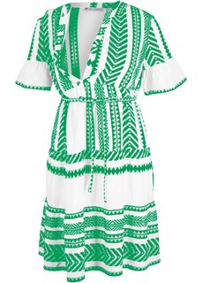 Платье для беременных/платье для кормления с принтом Bpc Bonprix Collection, зеленый