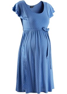 Платье-рубашка для беременных с коротким рукавом Bpc Bonprix Collection, голубой