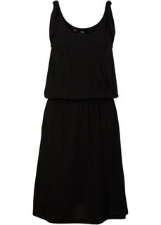 Платье из джерси с узлами Bpc Bonprix Collection, черный