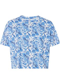Рубашка из принтованного трикотажа Rainbow, синий