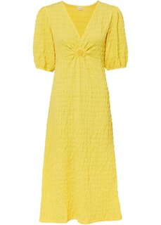 Платье-рубашка из сирсакера Bodyflirt, желтый