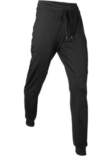Утепленные спортивные брюки с щиколотками Bpc Bonprix Collection, черный