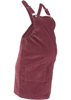Вельветовое платье для беременных с нагрудником Bpc Bonprix Collection, красный