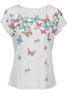 Рубашка с бабочками Rainbow, серый