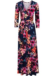 Платье макси с цветочным принтом Bodyflirt Boutique, синий