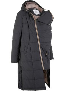 Стеганое пальто/пальто для беременных из переработанного полиэстера Bpc Bonprix Collection, черный