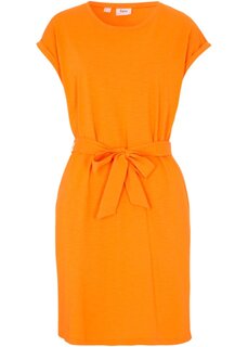 Платье-рубашка с ремешком Bpc Bonprix Collection, оранжевый