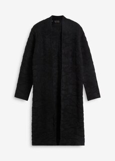 Вязаное пальто с содержанием шерсти Bpc Selection Premium, черный
