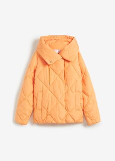 Стеганая куртка с капюшоном Bpc Bonprix Collection, оранжевый