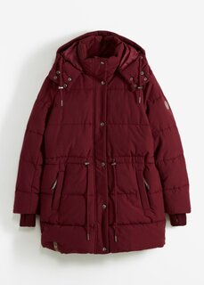 Стеганая куртка с завязкой на талии Bpc Bonprix Collection, красный