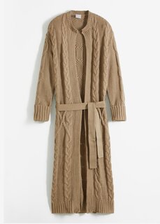 Вязаное пальто Bodyflirt Boutique, коричневый