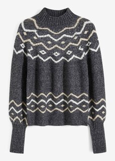 Норвежский свитер Bodyflirt, серый
