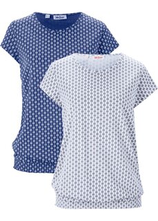 Рубашка с двойными рукавами и принтом John Baner Jeanswear, белый