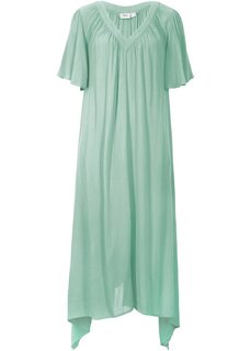 Длинное платье-кафтан из креповой ткани широкого кроя Bpc Bonprix Collection, зеленый