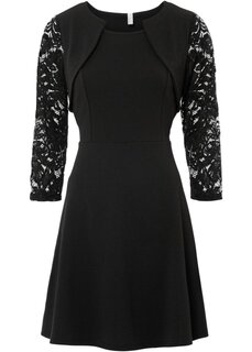 Платье с кружевными рукавами Bodyflirt Boutique, черный
