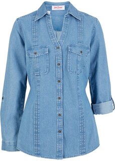 Джинсовая блузка John Baner Jeanswear, синий