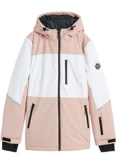 Функциональная лыжная куртка с капюшоном водонепроницаемая Bpc Bonprix Collection, розовый