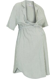 Платье-блузка для беременных/платье-блузка для кормления с завязками Bpc Bonprix Collection, бежевый