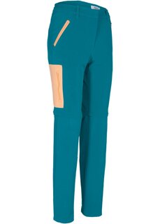 Функциональные брюки softshell со съемными штанинами прямого кроя водоотталкивающие Bpc Bonprix Collection, бирюзовый