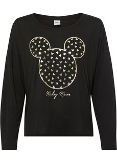 Рубашка с принтом микки мауса Disney, черный