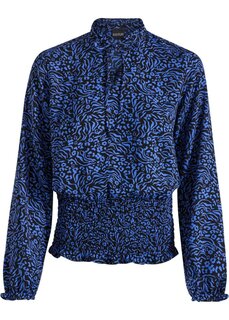 Блуза со свободной вставкой Bodyflirt, синий