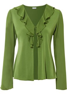 Блузка-жакет Bodyflirt, зеленый