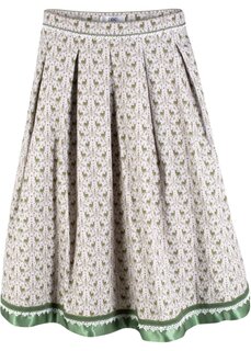 Традиционная юбка длиной до колена Bpc Bonprix Collection, зеленый