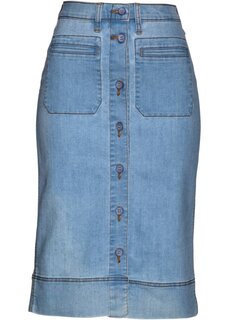 Джинсовая юбка с пуговицами Bpc Selection, синий