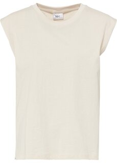 Рубашка с усиленными плечами Bpc Bonprix Collection, бежевый