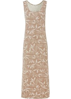 Платье макси с разрезом Bpc Bonprix Collection, коричневый
