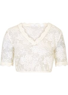 Кружевная блузка в стиле дирндль Bpc Selection, белый