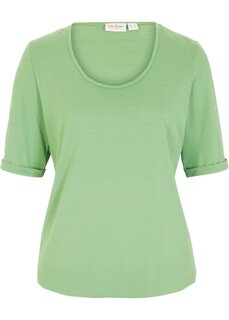 Рубашка из структурированного трикотажа John Baner Jeanswear, зеленый