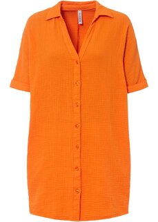 Объемная блузка с карманами Rainbow, оранжевый