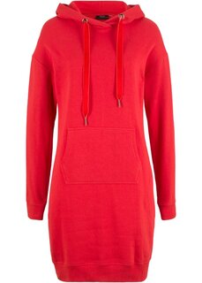 Спортивное платье с капюшоном Bpc Bonprix Collection, красный